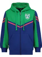 Warriors Nrl Youth Fleece Zip Jacket, Blue, Size 14