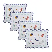 Misette Celestial Embroidered Linen Placemats, Set of 4