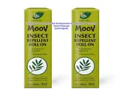 2 x Ego Moov Insect Repellent Roll On Natural Ingredient 3hrs Protection 50ml