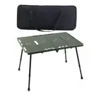 Folding Table Portable with Adjustable Height for Garden Picnic Outdoor