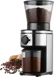 Ollygrin Burr Coffee Grinder, Electric Conical Coffee Bean Grinder