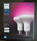 Philips Hue BR30 Bluetooth 85W Smart LED Bulb White & Color Ambiance (2-Pack)