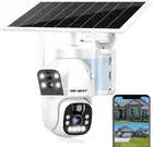 Solar WiFi Security Camera Outdoor Wireless, 8W 15600mAh Battery Powered Home...