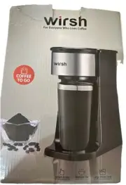 Wirsh Single Serve Coffee Maker- Small Coffee Maker New In Box Free Shipping
