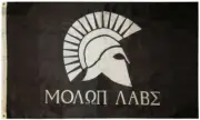 Molon Labe 2nd Amendment Come & Take It Spartan Helmet 3x5 Flag Banner 100D