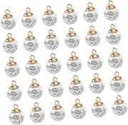 MUSISALY Sequined Balls Jewelry Accessory Set 30pcs Glass Beads for DIY Handmade Adornment Charm Decorative Glass Balls
