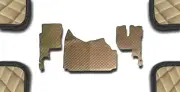 BEIGE ECO LEATHER FLOOR MAT ENGINE COVER FOR RHD TRUCK RENAULT GAMA T 420 MANUAL