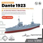 SSMODEL 1/350 Military Model Kit Italy Dante Alighieri Battleship 1923 Full Hull