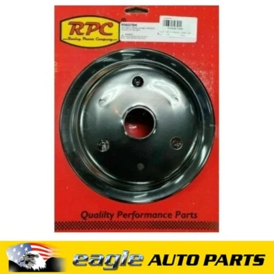 RPC Chev 350 V8 Black Double Groove Crankshaft Pulley # R9607BK