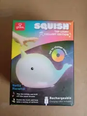 Globe Squish Tap Light Lullaby Edition Rechargeable Netta Narwhal Multi-Color
