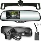 10.5" OEM Rear View Mirror with 4.3" LCD Screen + Wireless Transmitter & 170°...