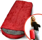 Camping Sleeping Bag Outdoor Single Envelope Hiking Tent Thermal Winter Travel
