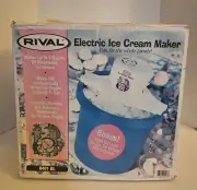 Rival Ice Cream & Yogurt Freezer Maker 8401 USA 4 Quart Electric NEW.