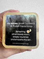 Joy Garden Hand made Ali Mountain Hinoki Silk Protein Facial Soap body soap bar Rich, long-lasting Woody scent with a hint of citrus aroma with a calming effect contain Hydrolyzed Silk Protein