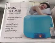 Aroma Diffuser Life of Leisure Ultrasonic Vibration Colorful Lamp- White