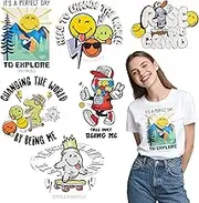 6 Sheets Smiley Face Heat Transfer, Smiley Face Heat Transfer Vinyl Sticker for Clothing, Bags, DIY Decoration | SmileyWorld Official License