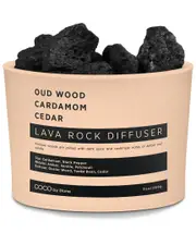 COCO by Stone Lava Rock Diffuser - Oud Wood, Cardamom, Cedar