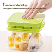 16 Grids Silicone Ice Cube Tray With Lid Mold Maker Tool Square Mould Container