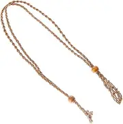 [Tofficu] Elegant Necklace Holder Handmade Rope Necklace Women's Jewelry Men's Pendant Necklace Decorative Holder Replacement Rope for Stone Agate