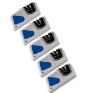5 PACK AccuSharp Compact Pull-Through Sharpener Crossed Carbide And Ceramic Rods