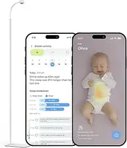Luna Home Baby Eye Smart Baby Monitor & Floor Stand, Zero Laptop, Sensorless Sleep Breathing Motion Tracker, Crying Detection, Night Vision, Audio