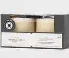 2pk 3" LED Flameless Black Wick Candle Cream - Threshold™: Wax Pillars w/remote
