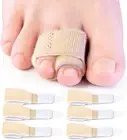 Broken Toe Wraps 6 Pack Cushioned Bandages Hammer Toe Separator Splints Toe Str