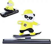 Temporary Parking Sign | Temporary Parking Plate with Skating Bear | Fun Skating Bear Parking Number Plate for