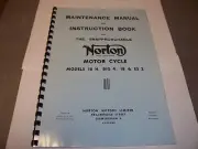 NORTON BIG 4 MODEL 18 ES2 16H 1947-54 MAINTAINANCE & INSTRUCTION BOOK NOW05