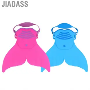 Jiadass 美人魚單腳蹼兒童游泳腳蹼一體式尾鰭