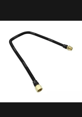 Non-Whistle Flexible Flex Gas Line Connector Pipe Kit NG / LP Fire Pit 1/2"X 24"