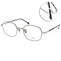 在飛比找Yahoo奇摩購物中心優惠-MA-JI MASATOMO 光學眼鏡 多邊框款 鈦/灰銀-