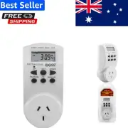 Versatile Digital Timer with 10 Settings – 7-Day Programming & 12/24 Hour Format