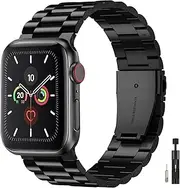 Compatible with Apple Watch band Strap Stainless Steel 42mm 44mm 45mm 46mm 49mm, iWatch Band for Apple Watch Series 10/9/8/7/6/5/4/3/2/1/SE/SE2/Ultra1/Ultra2