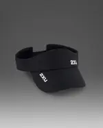 Run Visor, 2XU, OSFA, Black/Black, Unisex