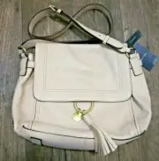 Cole Haan Fantine Leather Shoulder Bag Purse Peach Blush NEW w Tags MSRP $358