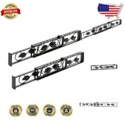 Adjustable Sliding Window Security Bar Set of 2 - Iron Lock for Safety & Style