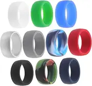 [MUSISALY] Sports Ring Men Ring Ergonomic Rings Promise Engagement Rings Fitness Rings Rings Colored Ring Novelty Ring Bands Outdoor Rings Flexible Finger Ring