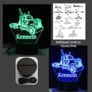 Sympathy Gift Semi Truck night light, Boys Gift, Loss of Dad, Loss of Father