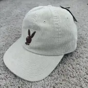 Playboy OG Lids Hat Wheat Cream Brown Logo Corduroy Adjustable 2023 Dad Cap NWT