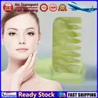 LF# Natural Massage Brush Gua Sha Stone Board Facial Scraping Jade Head Scalp Co