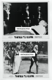 THINGS TO COME 1976 ORIGINAL SCI-FI SEXPLOITATION MOVIE PHOTO LOT (2)