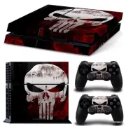 PS4 Playstation 4 Console Skin Decal Sticker The Punisher + 2 Controller Skins