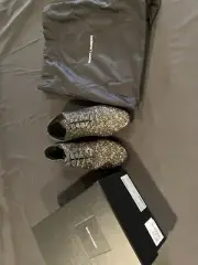 Saint Laurent Men’s Midnight Glitter Loafers. 44/11. $1095