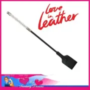 Love In Leather - Rhinestone Bling Encrusted Crop 47cm Dazzling Bondage Fashion