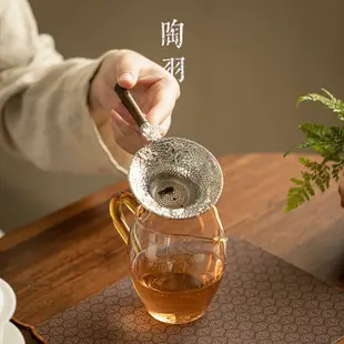 高硼矽玻璃 公道杯 加厚 耐高溫 茶海 分茶器 家用 茶漏 茶濾 功夫 茶道 配件
