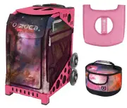 Zuca Sport Bag - Galaxy with Lunchbox and Seat Cover (Pink Frame)