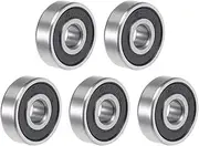uxcell 625-2RS Deep Groove Ball Bearing 5x16x5mm Double Sealed ABEC-3 Bearings 5-Pack