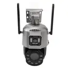 Dual Lens Security Camera WiFi PTZ Motion Detection Night Vision Two Way Aud Kit