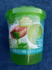 2 Pack With Poof Green Bin OOZI Slimy Bath Burst Makes Bath Water Slimy Sealed